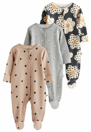 3PACK - Pijama de bebé - neutral grey black