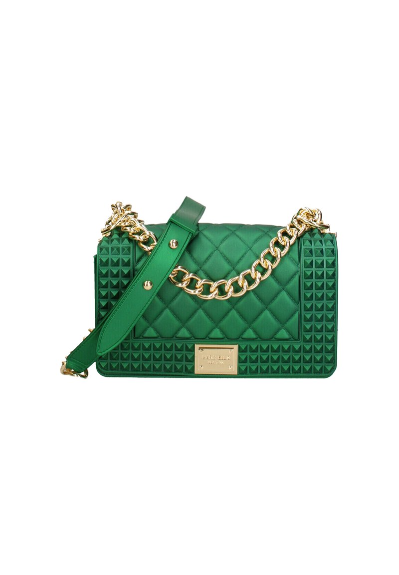 Marc Ellis Handtas - dark green and gold