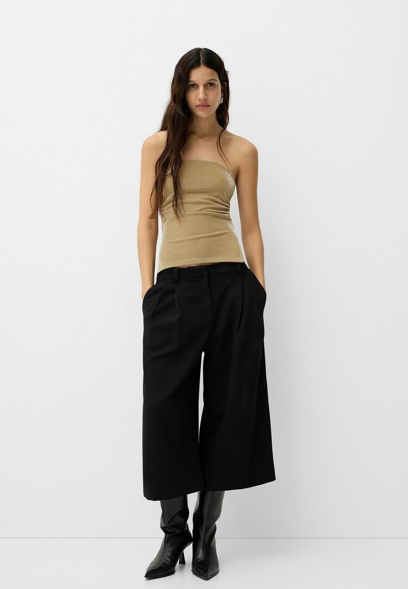 Bershka Top goudkleurig Bershka Top goudkleurig