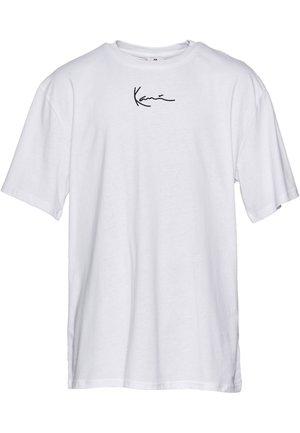 Karl Kani SMALL SIGNATURE - Nyomott mintás póló - white