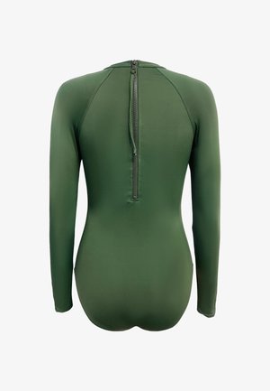 Cupshe, BACK ZIPPER - Plavky - green