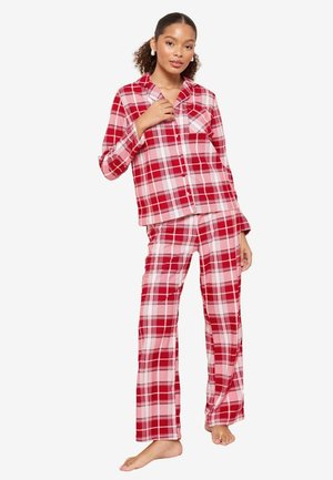 REGULAR FIT - CHECK SET - Conjunto de pijama - red