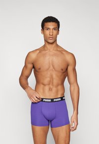 Puma MEN EVERYDAY 3 PACK - Boxer alsónadrág - violet/black