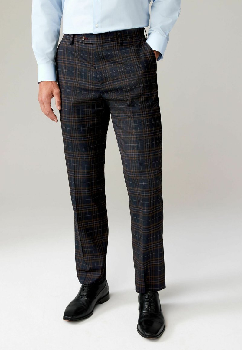 Next TAILORED FIT CHECK - REGULAR FIT - Stoffhose - navy