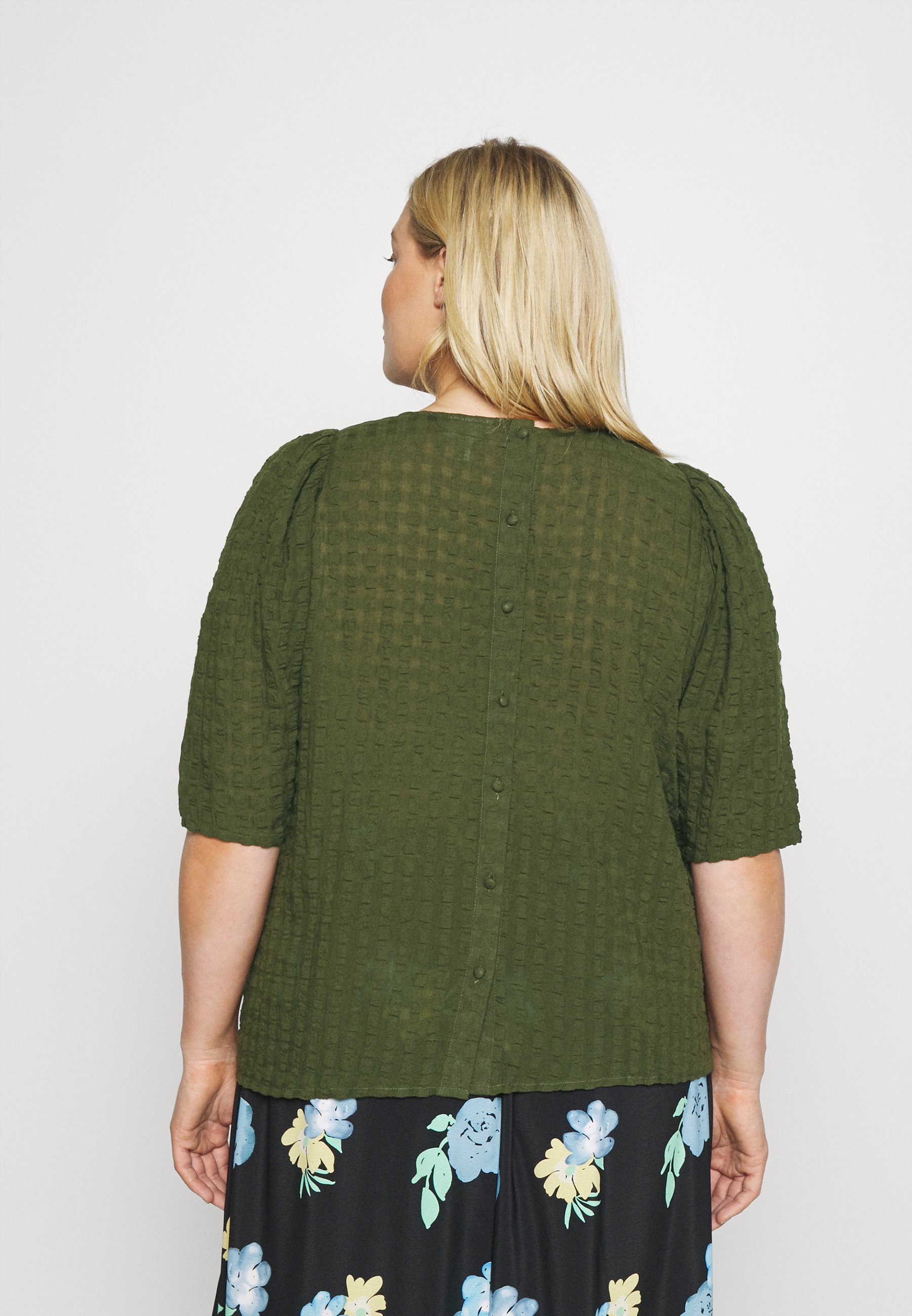 Women VMPOLITE 3/4 O-NECK BLOUSE CURVE - Blouse Women VMPOLITE 3/4 O-NECK BLOUSE CURVE - Blouse