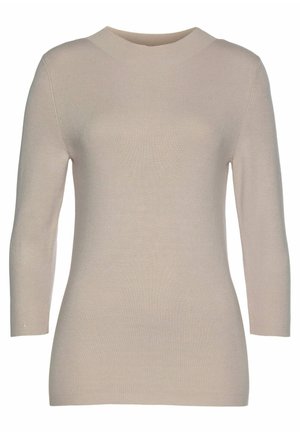 LASCANA 3/4 ARM - Strickpullover - beigemeliert