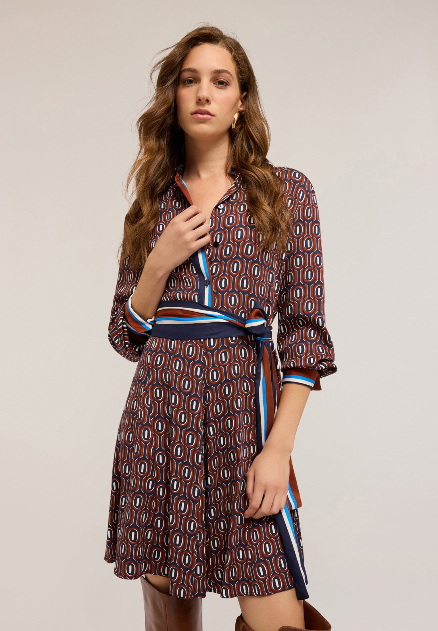 Motivi Abito a camicia bordeaux