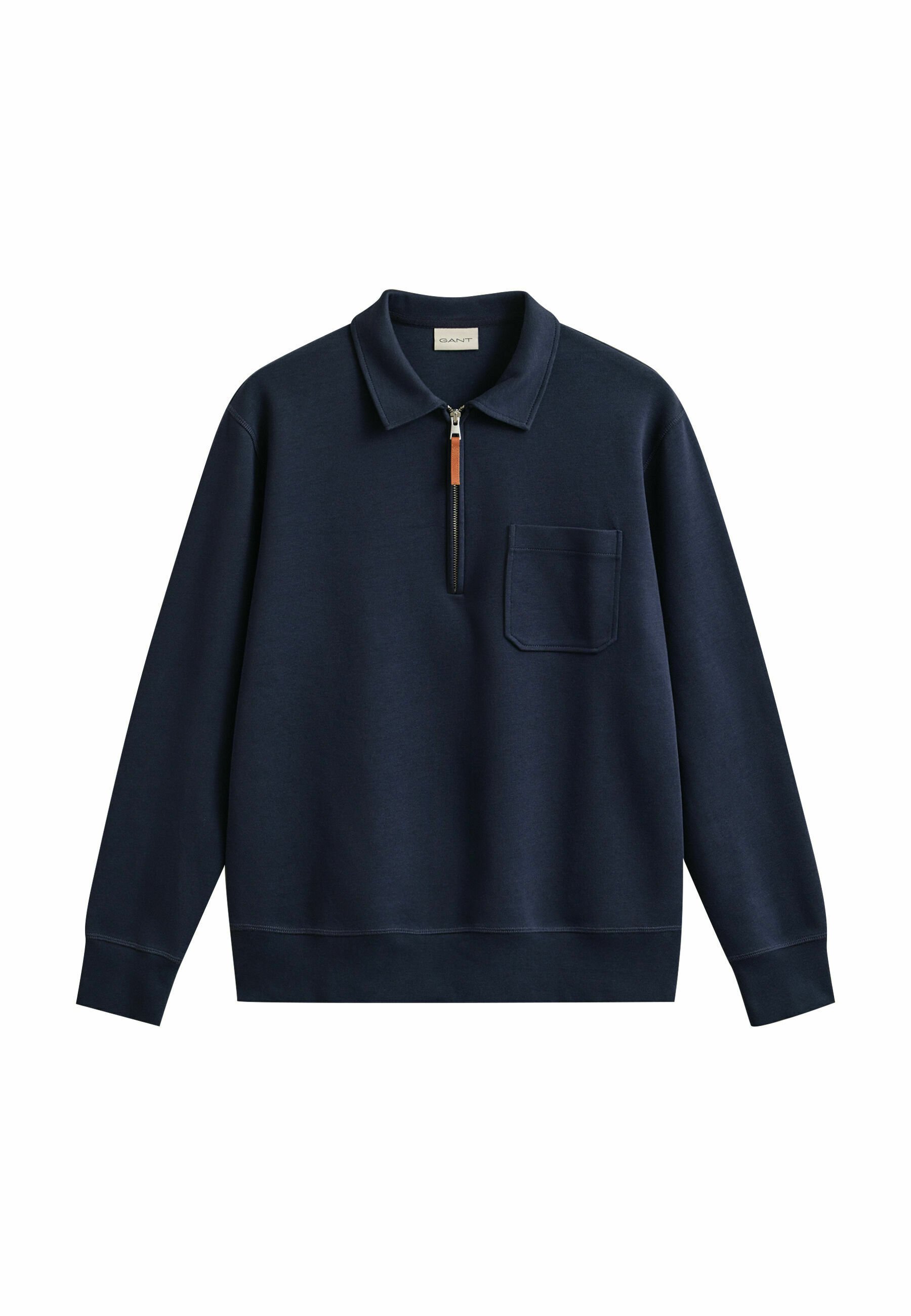 GANT PONTE DI ROMA HALF-ZIP - Mikina - evening blue