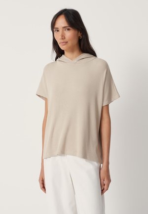 Print T-shirt - sand stone