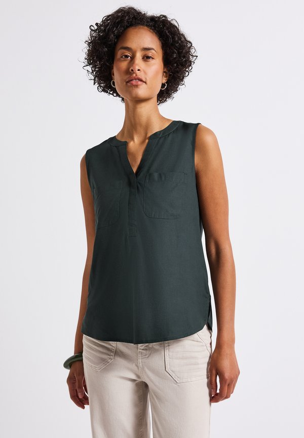 MIT BRUSTTASCHEN - Bluse - grün