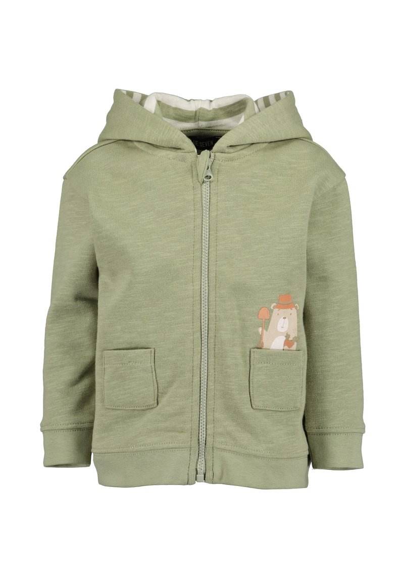 Blue Seven Sweater met rits - oliv