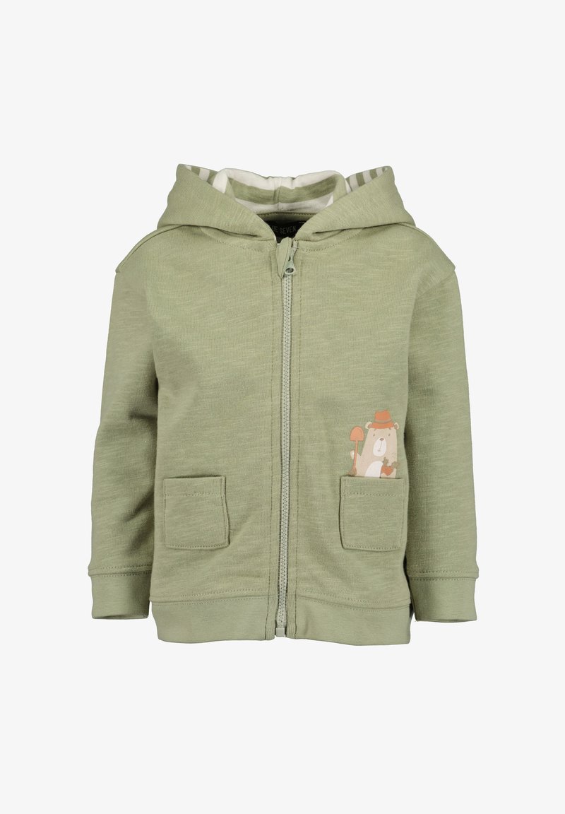 Blue Seven Sweater met rits - oliv