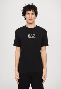 EA7 Emporio Armani - Print T-shirt - black Thumbnail Image 1