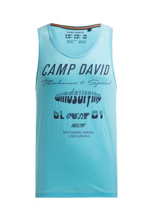 Camp David, CAMP DAVID TANKTOP MIT AUSBRENNER-EFFEKTEN UND PRINTS - Top - aqua