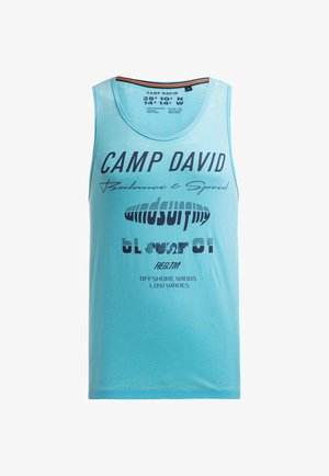 Camp David, CAMP DAVID TANKTOP MIT AUSBRENNER-EFFEKTEN UND PRINTS - Top - aqua