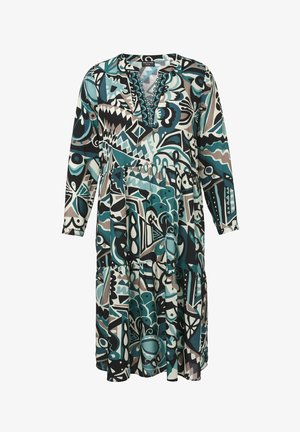 Via Appia Due MODISCHES MIT GRAFISCHEM ALLOVER-MUSTER - Blusenkleid - black