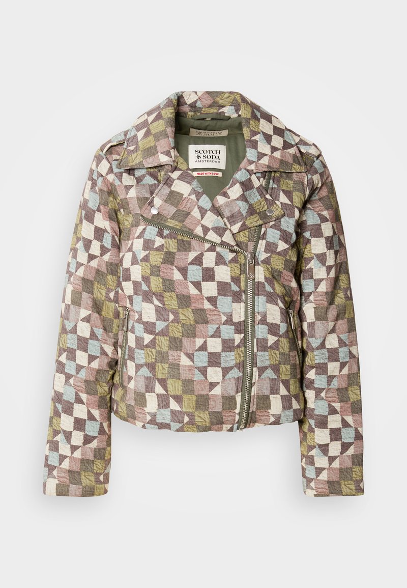 Scotch & Soda Jas olijfgroen gemêleerd