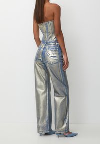 PULL&BEAR Top - metallic grey