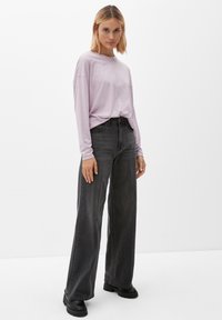 s.Oliver LONGSLEEVE GLITZEREFFEKT - Langarmshirt - perlmuttrosa