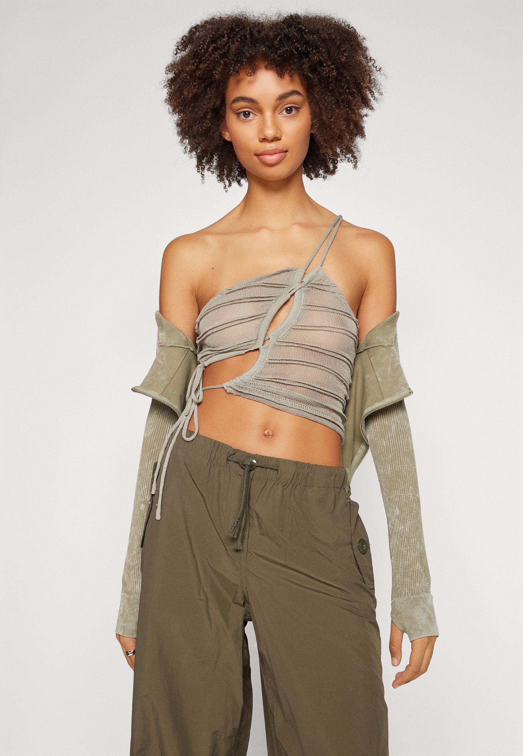 Jaded London ASYMMETRIC - Top - blue - Zalando