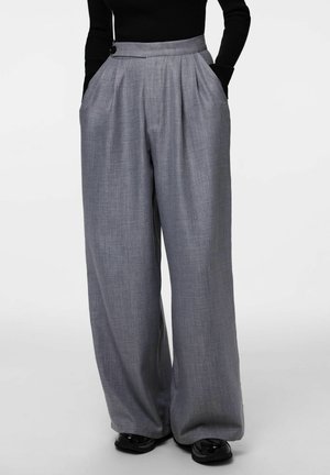 PCNINA HW BUNDFALTEN - Püksid - ultimate grey