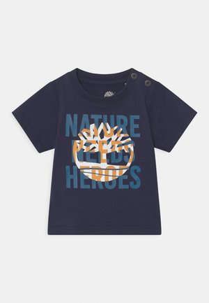 SHORT SLEEVES - T-shirt con stampa - navy