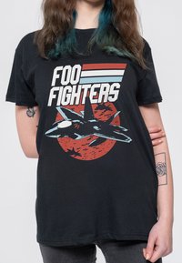 Paradiso Clothing FOO FIGHTERS JETS - Print T-shirt - black