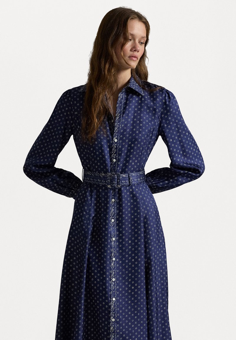 Polo Ralph Lauren MIXED-PRINT MULBERRY SILK SHIRTDRESS - Shirt dress - multi-coloured