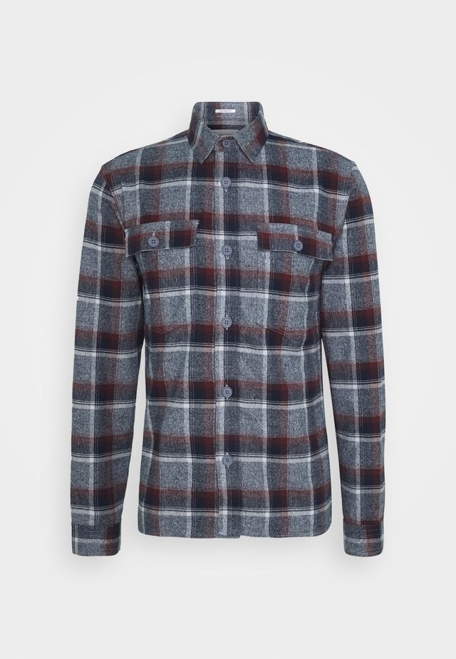 CHECKED - Shirt - bordeaux