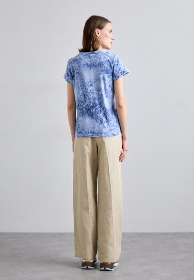 rag & bone SLUB TEE - Triko s potiskem - blue multi