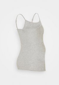ONLY MATERNITY OLMLOVELY LIFE SINGLET MATERNITY 2 PACK  - Topp - black/light grey melange
