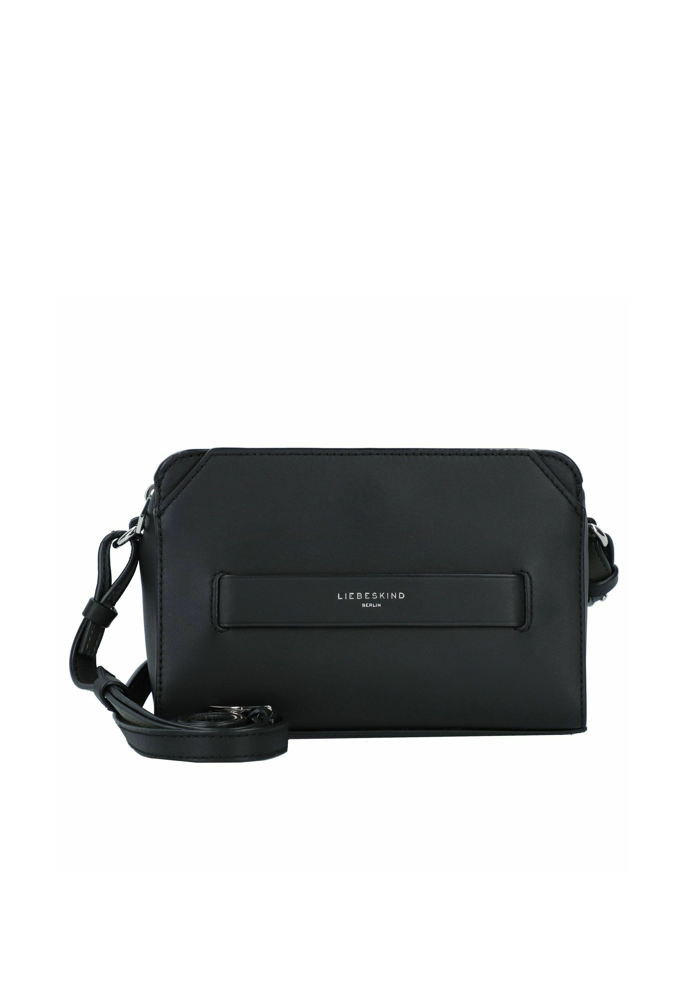 LIEBESKIND Berlin Umhängetasche Lora – Kleine Leder-Umhängetasche, Schwarz, Modernes Design