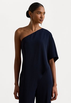 CAPE GEORGETTE ONE SHOULDER JUMPSUIT - Overal - lighthouse navy