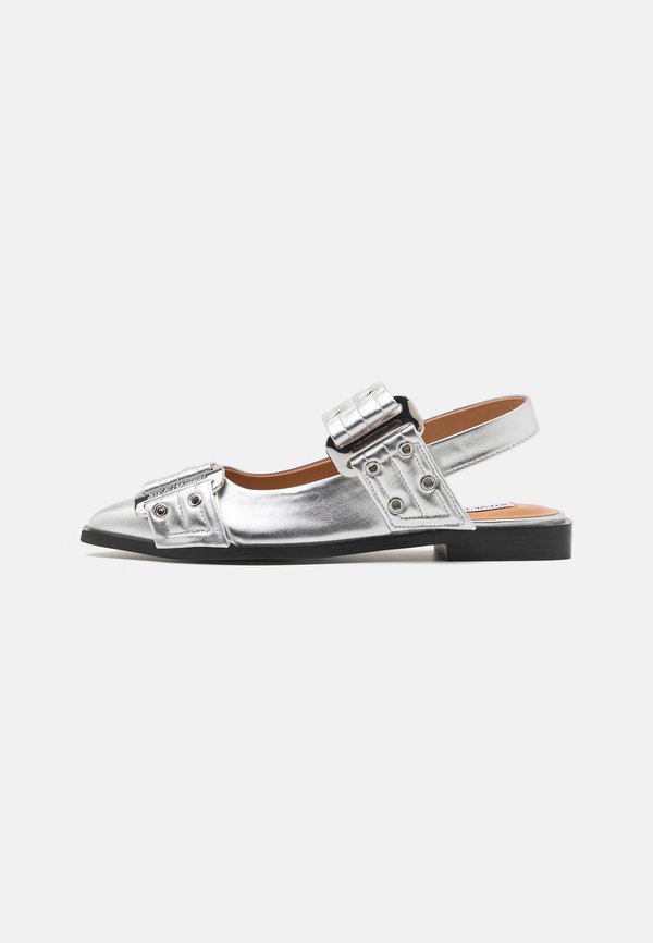 GRAND AVE - Slingback ballet pumps - silver