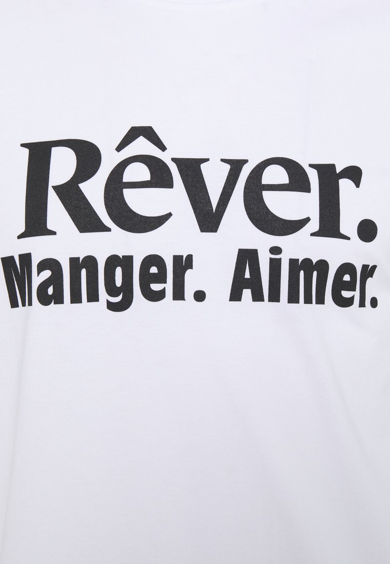 Les Petits Basics Rever Manger Aimer Unisex T Shirt Med Print White Black Vit Zalando Se Les Petits Basics Rever Manger Aimer Unisex T Shirt Med Print White Black Vit Zalando Se