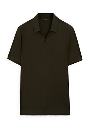 Massimo Dutti V-NECK - Polo - dark green