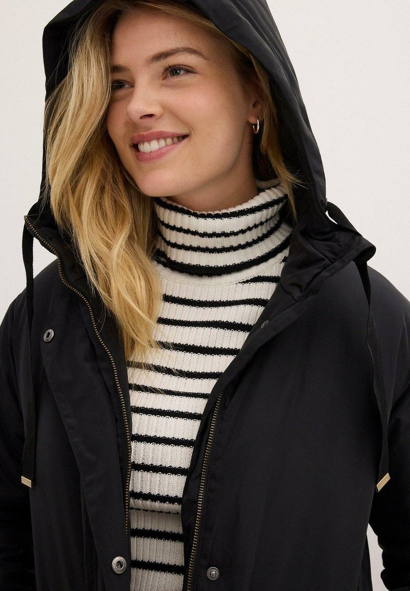 Bonprix Jacke Fellimitat Schwarz Bonprix Parka Black/schwarz - Main Image