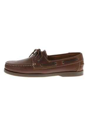 CARI - Boat shoes - cognac