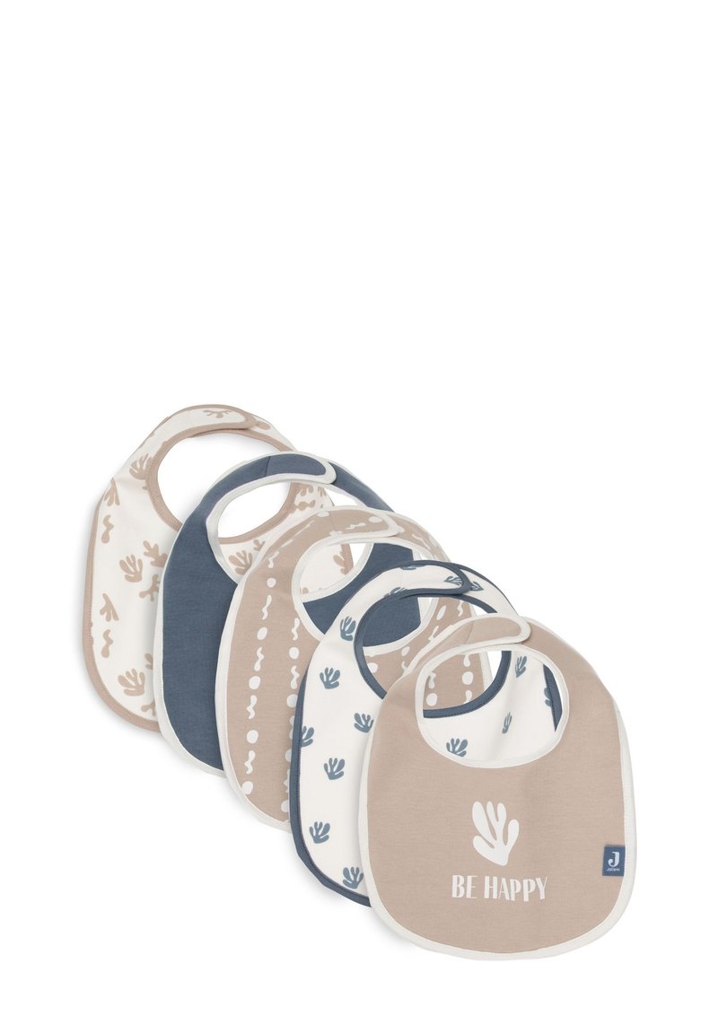 Jollein SLAB FUNKY - 5 PACK - Slabbetje - beige