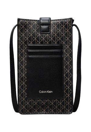 Calvin Klein EMBLEM PHONE CROSSBODY - Θήκη τηλεφώνου - black
