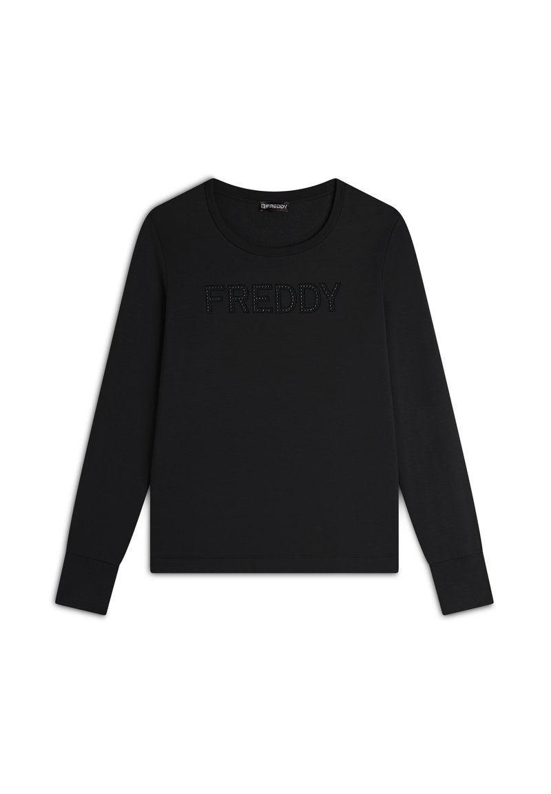Freddy GIROCOLLO DA CON LOGO STRASS - Felpa - nero