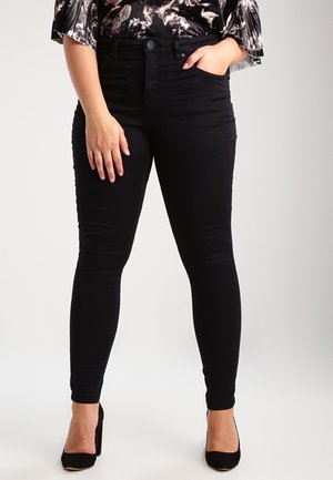 SUPER SLIM AMY JEANS MIT HOHER TAILLE - Jeans Skinny Fit - black