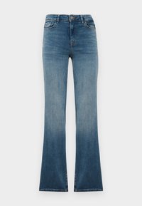 JDYFINA MIDWAIST FLARED JEANS - Wide Leg - medium blue denim