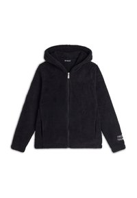 COMFORT FIT ZIP E CON INTERNO FLOREALE - Giacca in pile - black allover leaves black