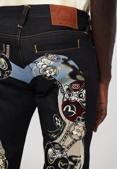 Evisu NINJA DARUMA DAICOCK - Jeans Slim Fit - dark blue denim