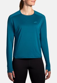Brooks SPRINT FREE LONG SLEEVE 2.0 - Långärmad tröja - moroccan blue