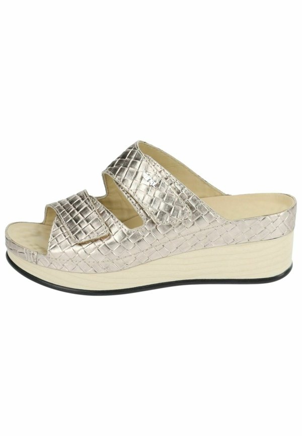 Pantolette hoch - gold