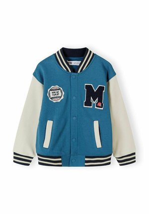 Blouson Bomber - teal off white