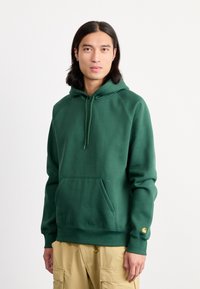 Carhartt WIP HOODED CHASE - Sweatshirt - sycamore tree/gold