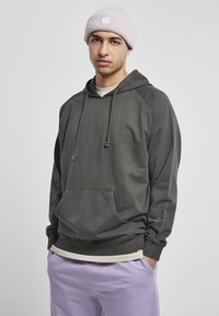 Urban Classics - OVERDYED HOODY - Luvtröja - blackbird Miniatyrbild 1